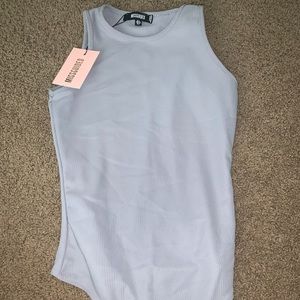 Missguided Baby Blue Bodysuit 🦋